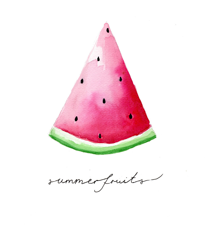Illustrationen, Illustration, Sommerobst, Summerfruits, Ananas, Graphicdesign